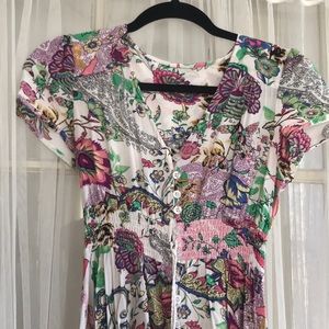 Fun flowy flirty long dress